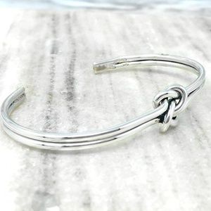 Sterling Silver 925 Love Knot Cuff